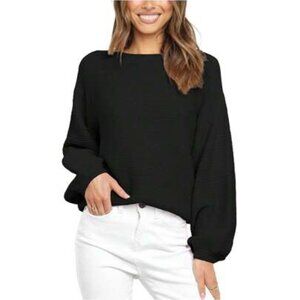 Zara Long Sleeve Balloon Sleeve Blouse - Oversized Puff Sleeve Top - Comfy Top